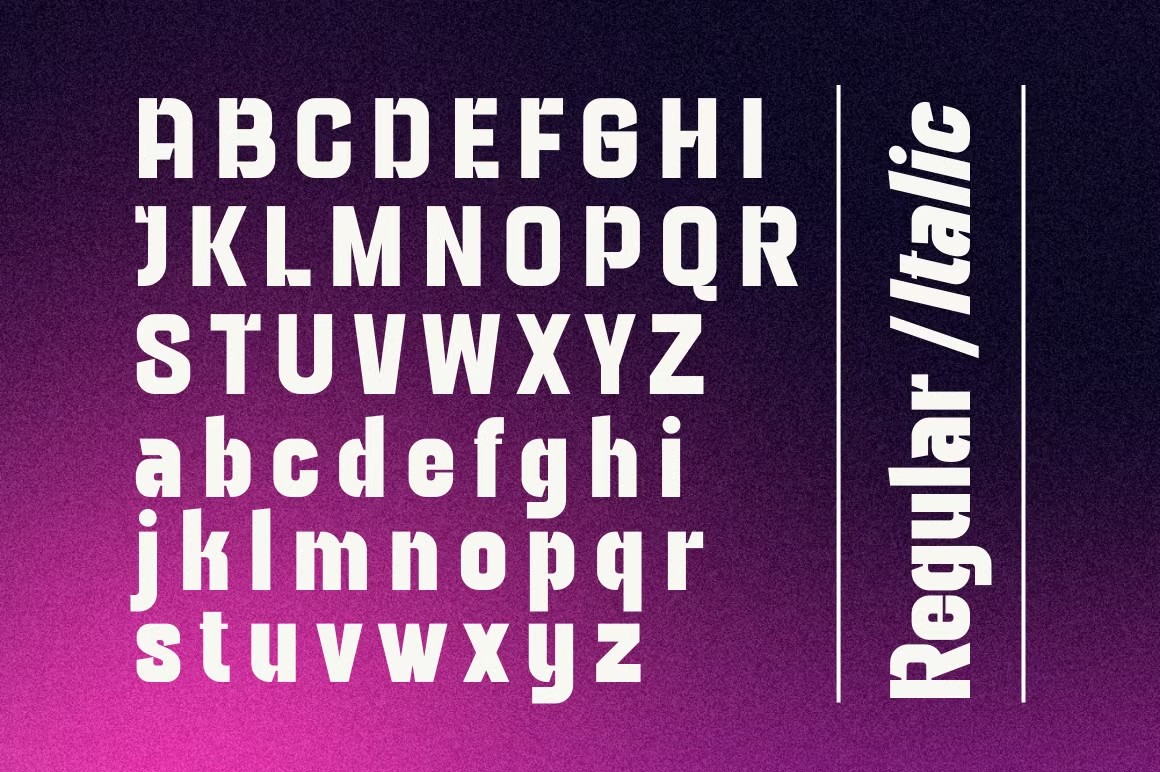 现代极简杂志海报包装徽标设计无衬线英文字体安装包 Bighorn – Bold Logo Font 设计素材 sucaiwan.com