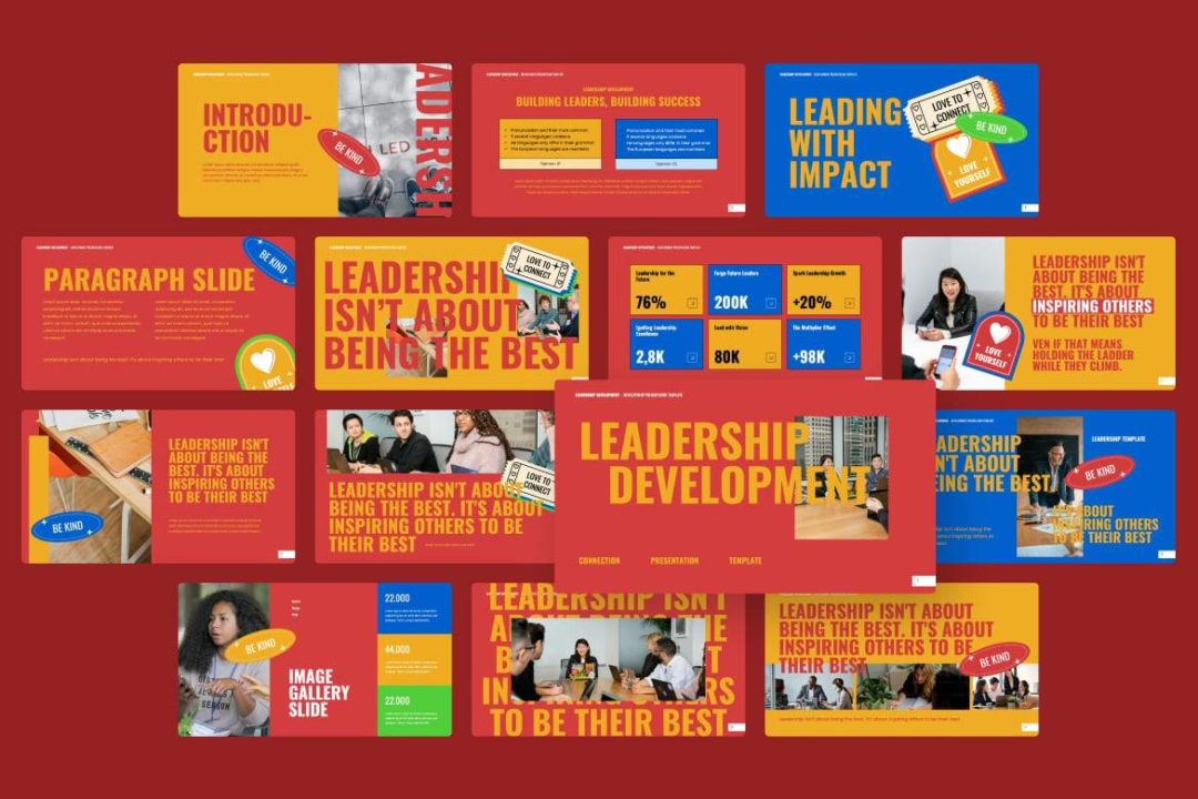 现代企业营销策划演示文稿设计ppt模版 Leadership Development PowerPoint 幻灯图表 sucaiwan.com