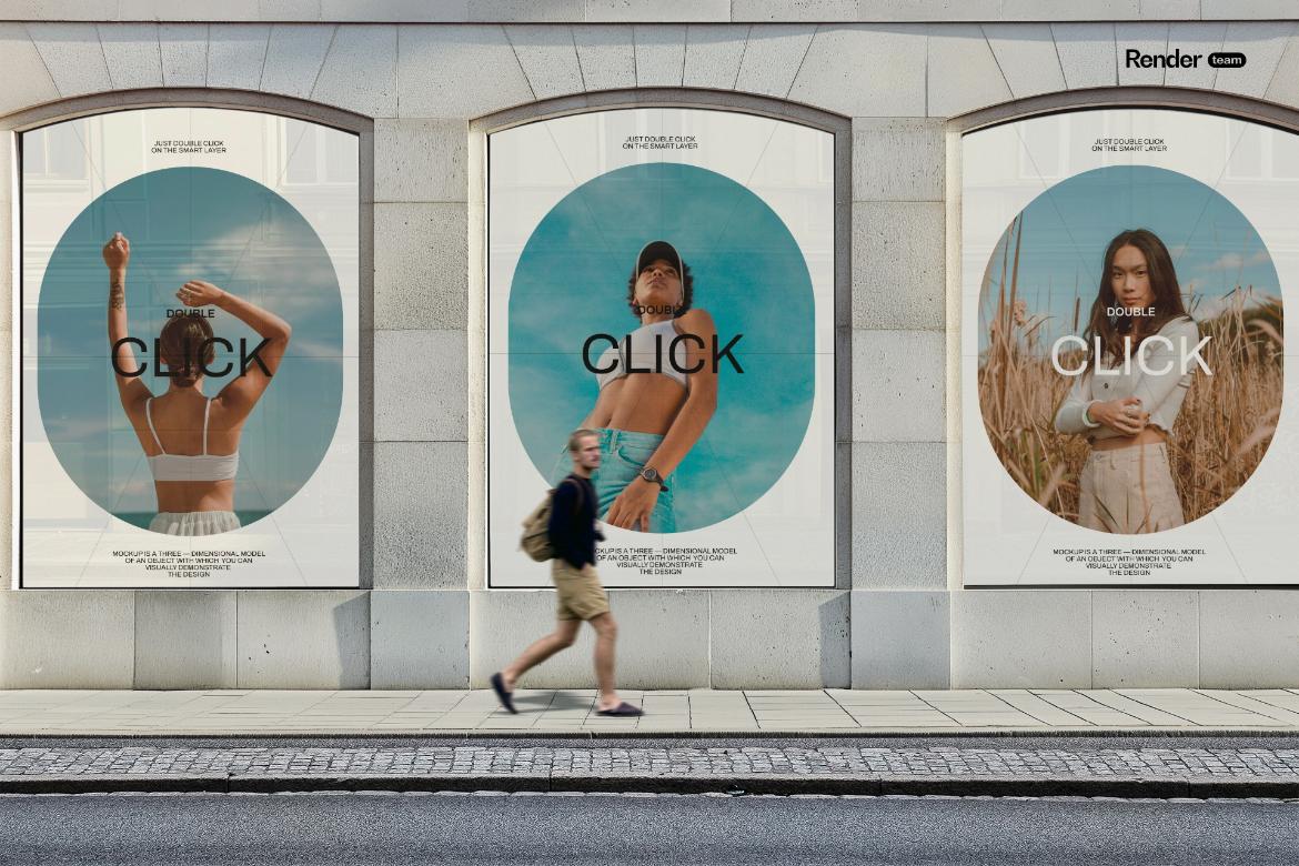 10款高级城市街头广告牌灯箱视觉宣传海报设计Ps展示贴图样机模板素材 Urban Mockup Set 样机素材 sucaiwan.com