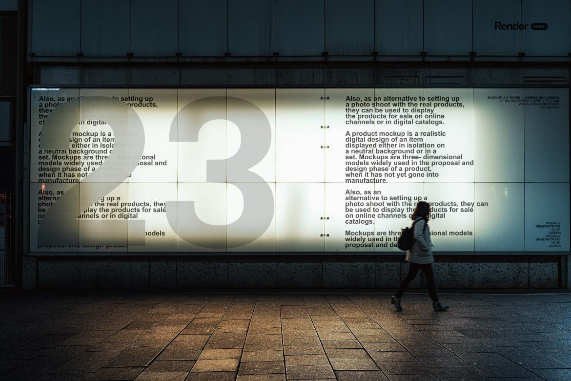 10款高级城市街头广告牌灯箱视觉宣传海报设计Ps展示贴图样机模板素材 Urban Mockup Set 样机素材 sucaiwan.com