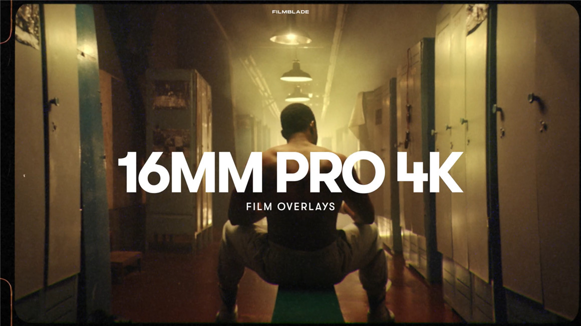 4K质感16mm复古胶片覆盖肌理预设颗粒LUTS视频+SFX音效素材16MM 4K Film Overlays + Textures 影视音频 sucaiwan.com