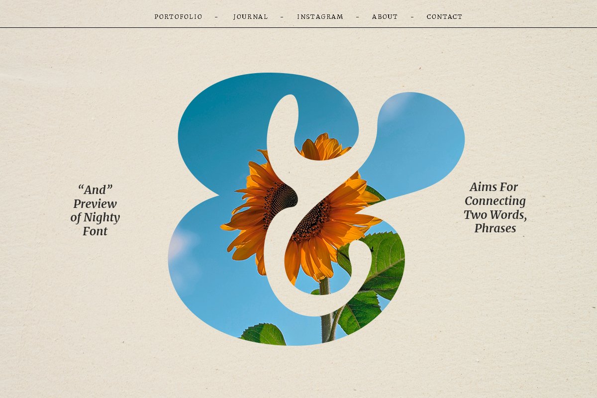 复古优雅杂志海报标题徽标Logo设计装饰英文字体素材 Nighty – Vintage Serif Typeface 设计素材 sucaiwan.com