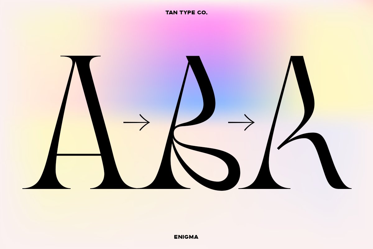 现代优雅逆反差古怪扭曲标题海报设计衬线英文字体下载 TAN Enigma – Elegant Display Serif 设计素材 第2张-素材湾丨精选海外优质设计素材资源 现代优雅逆反差古怪扭曲标题海报设计衬线英文字体下载 TAN Enigma – Elegant Display Serif 设计素材 sucaiwan.com