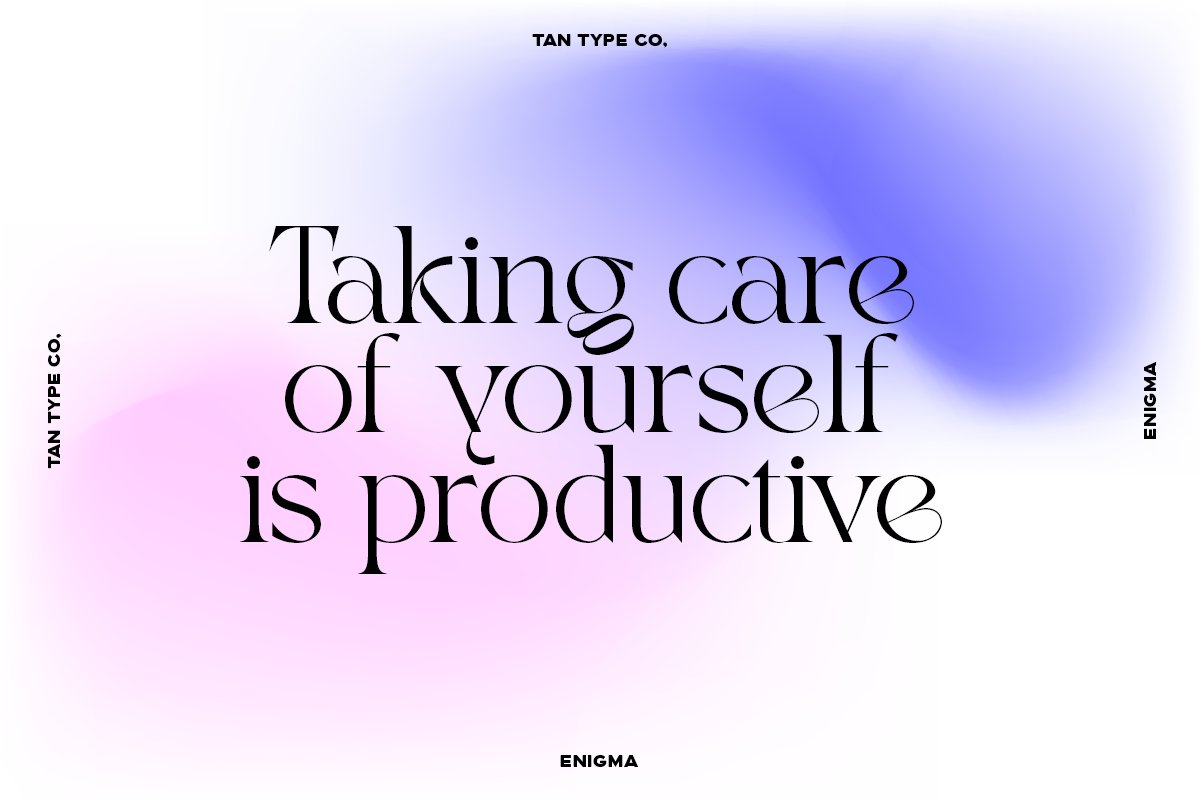 现代优雅逆反差古怪扭曲标题海报设计衬线英文字体下载 TAN Enigma – Elegant Display Serif 设计素材 第10张-素材湾丨精选海外优质设计素材资源 现代优雅逆反差古怪扭曲标题海报设计衬线英文字体下载 TAN Enigma – Elegant Display Serif 设计素材 sucaiwan.com