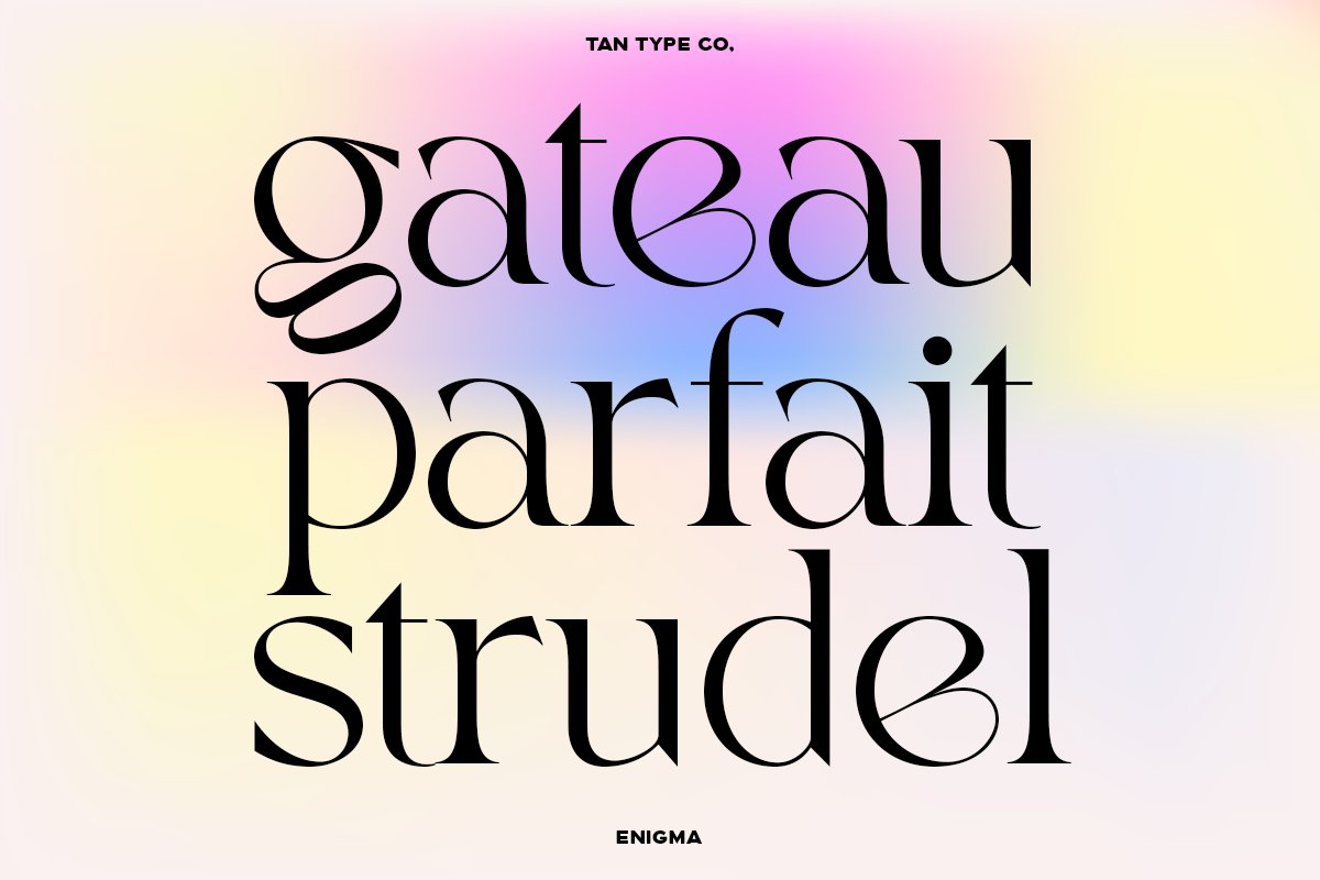 现代优雅逆反差古怪扭曲标题海报设计衬线英文字体下载 TAN Enigma – Elegant Display Serif 设计素材 第11张-素材湾丨精选海外优质设计素材资源 现代优雅逆反差古怪扭曲标题海报设计衬线英文字体下载 TAN Enigma – Elegant Display Serif 设计素材 sucaiwan.com