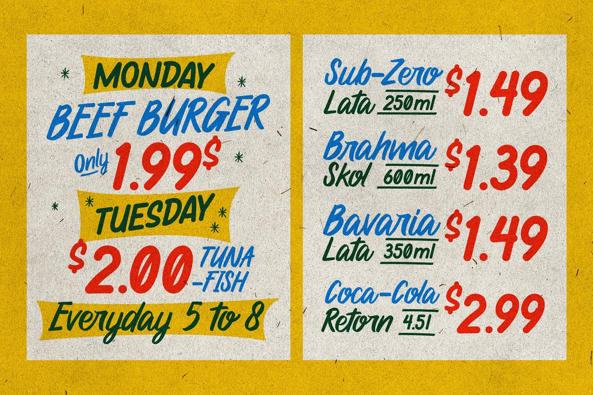 英文字体:70年代美式复古杂货店手绘牛皮纸质LOGO品牌包装英文字体 Local-Groceries 设计素材 第5张-素材湾丨精选海外优质设计素材资源 英文字体:70年代美式复古杂货店手绘牛皮纸质LOGO品牌包装英文字体 Local-Groceries 设计素材 sucaiwan.com