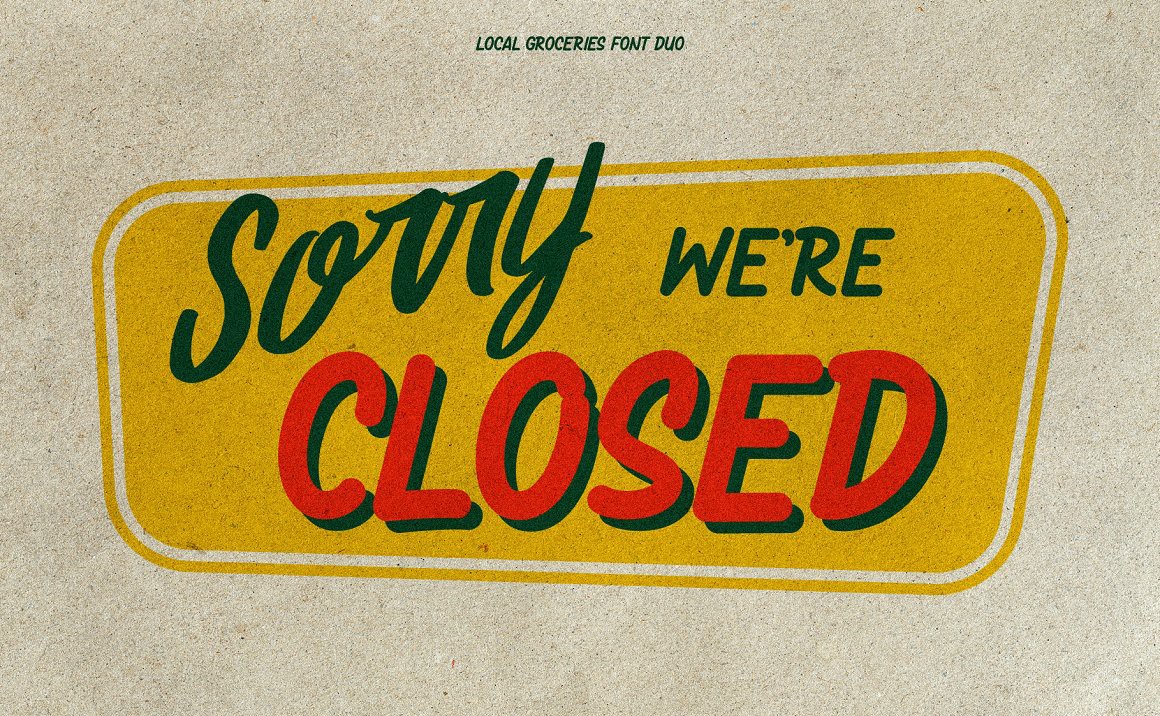 英文字体:70年代美式复古杂货店手绘牛皮纸质LOGO品牌包装英文字体 Local-Groceries 设计素材 第9张-素材湾丨精选海外优质设计素材资源 英文字体:70年代美式复古杂货店手绘牛皮纸质LOGO品牌包装英文字体 Local-Groceries 设计素材 sucaiwan.com