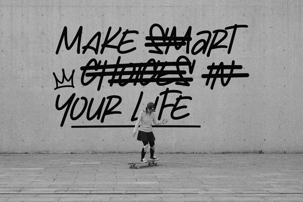 英文字体:创意涂鸦斜纹手绘风毛笔标记专辑封面的英文字体设计 The Sidestream – Graffiti Font 设计素材 第10张-素材湾丨精选海外优质设计素材资源 英文字体:创意涂鸦斜纹手绘风毛笔标记专辑封面的英文字体设计 The Sidestream – Graffiti Font 设计素材 sucaiwan.com