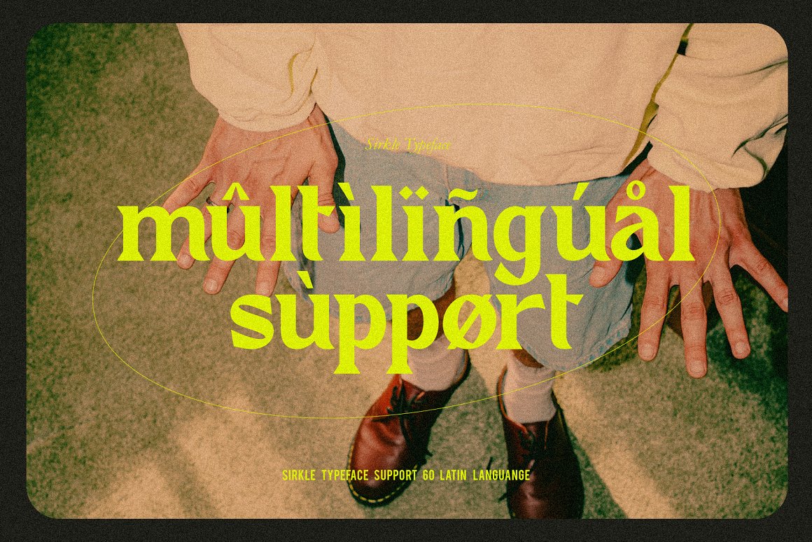 优雅复古海报包装标识设计衬线英文字体 Sirkle – Semi Serif Display 设计素材 sucaiwan.com