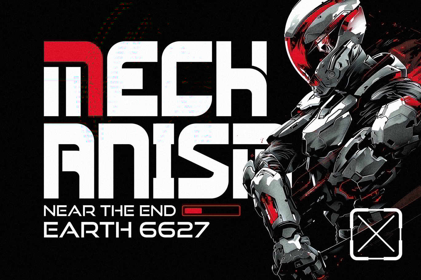 时尚机甲游戏电子竞技海报包装设计无衬线英文字体安装包 Space Over – Futuristic Display Font 设计素材 sucaiwan.com