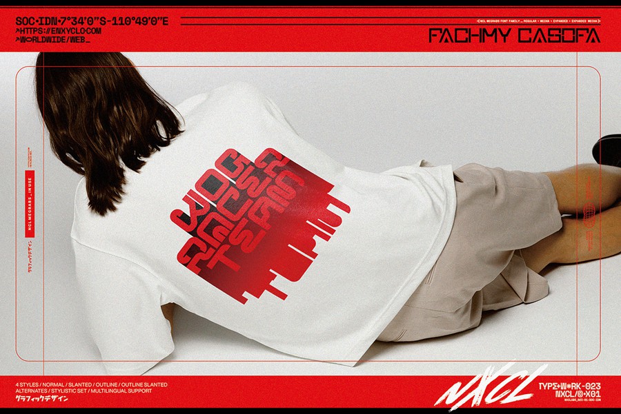 未来科幻赛博朋克海报街头服饰徽标设计y2k装饰英文字体安装包 NCL Megrabs Font Family – Industrial Brutalism 设计素材 第3张-素材湾丨精选海外优质设计素材资源 未来科幻赛博朋克海报街头服饰徽标设计y2k装饰英文字体安装包 NCL Megrabs Font Family – Industrial Brutalism 设计素材 sucaiwan.com