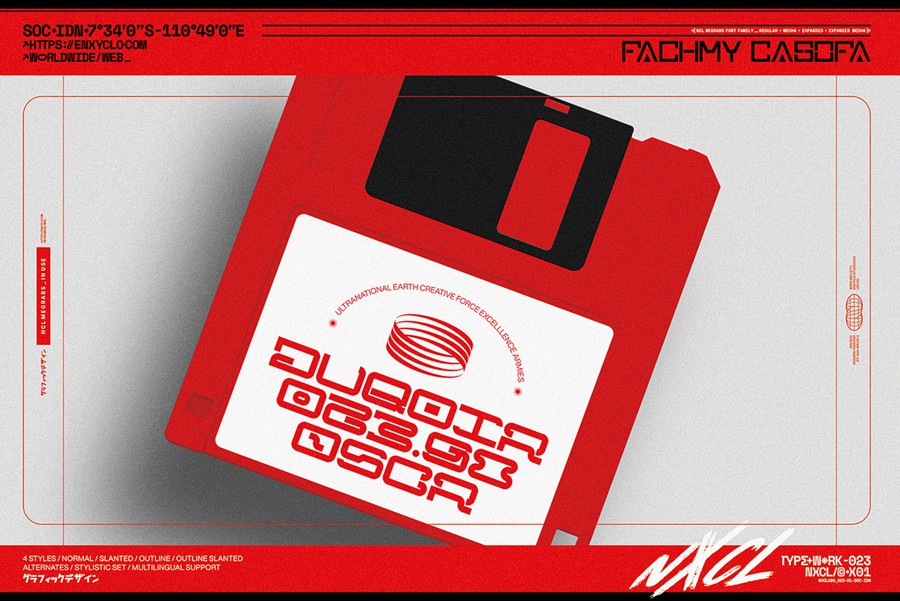 未来科幻赛博朋克海报街头服饰徽标设计y2k装饰英文字体安装包 NCL Megrabs Font Family – Industrial Brutalism 设计素材 第6张-素材湾丨精选海外优质设计素材资源 未来科幻赛博朋克海报街头服饰徽标设计y2k装饰英文字体安装包 NCL Megrabs Font Family – Industrial Brutalism 设计素材 sucaiwan.com