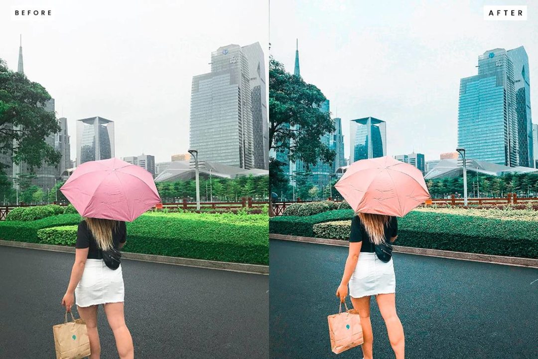 复古怀旧赛博朋克城市皮肤润饰婚礼摄影照片调色Lightroom预设 City Walk Lightroom Presets 插件预设 sucaiwan.com