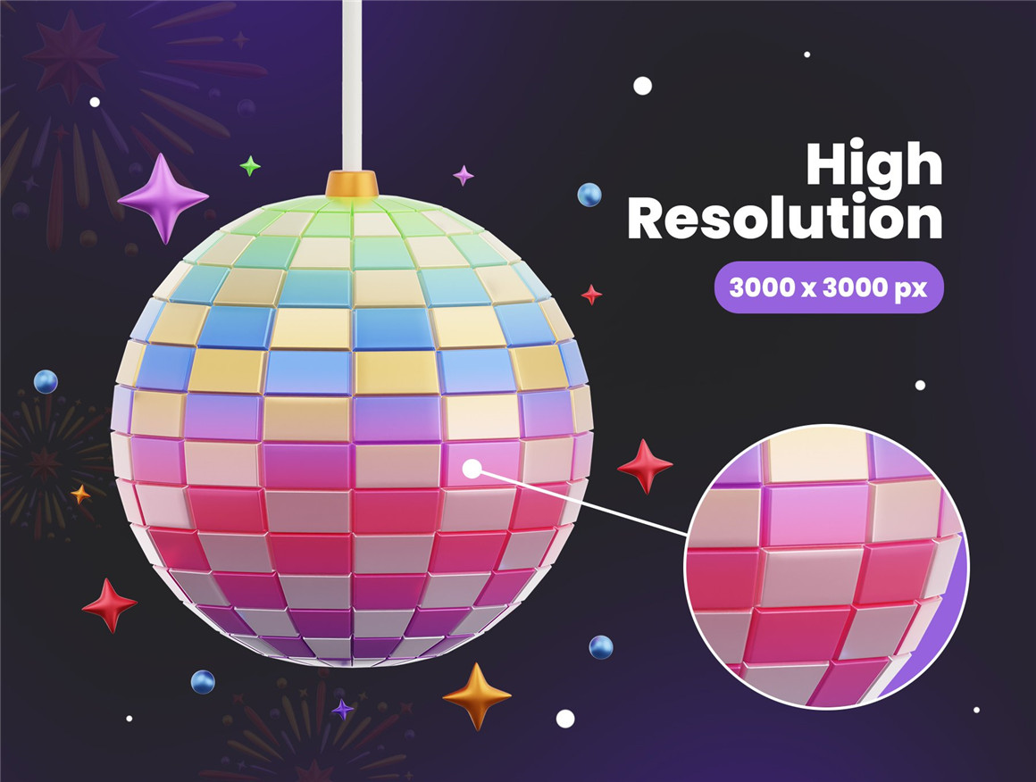 趣味卡通3D新年节日生日派对庆典插图插画PNG免抠图片+3D素材 New Year Party 3D Icons 图标素材 第6张-素材湾丨精选海外优质设计素材资源 趣味卡通3D新年节日生日派对庆典插图插画PNG免抠图片+3D素材 New Year Party 3D Icons 图标素材 sucaiwan.com