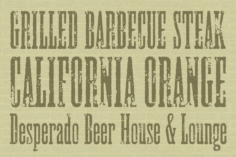 英文字体:80年代复古磨损粗糙印刷打印衬线英文标题logo排版装饰字体 GrittyPress , 第4张-素材湾丨精选海外优质设计素材资源 英文字体:80年代复古磨损粗糙印刷打印衬线英文标题logo排版装饰字体 GrittyPress , sucaiwan.com