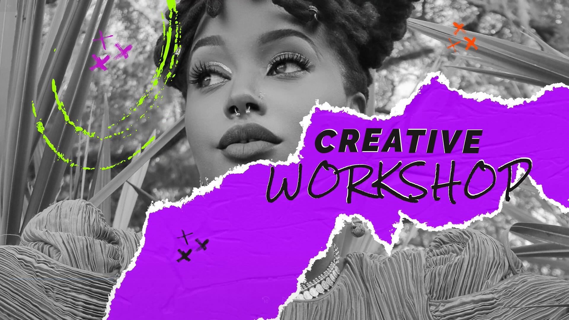 AE/PR模板：创意拼贴艺术褶皱纸定格动画品牌设计开场片头短片 , sucaiwan.com