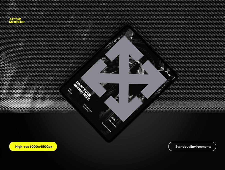 5款工业黑化风苹果iPad平板电脑演示效果图Ps展示贴图样机模板素材 Mikaila iPad Mockups 样机素材 第3张-素材湾丨精选海外优质设计素材资源 5款工业黑化风苹果iPad平板电脑演示效果图Ps展示贴图样机模板素材 Mikaila iPad Mockups 样机素材 sucaiwan.com