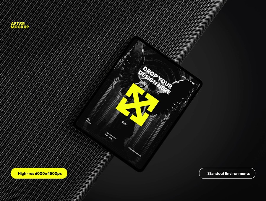 5款工业黑化风苹果iPad平板电脑演示效果图Ps展示贴图样机模板素材 Mikaila iPad Mockups 样机素材 第4张-素材湾丨精选海外优质设计素材资源 5款工业黑化风苹果iPad平板电脑演示效果图Ps展示贴图样机模板素材 Mikaila iPad Mockups 样机素材 sucaiwan.com