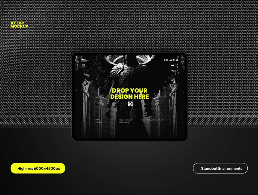 5款工业黑化风苹果iPad平板电脑演示效果图Ps展示贴图样机模板素材 Mikaila iPad Mockups 样机素材 第5张-素材湾丨精选海外优质设计素材资源 5款工业黑化风苹果iPad平板电脑演示效果图Ps展示贴图样机模板素材 Mikaila iPad Mockups 样机素材 sucaiwan.com