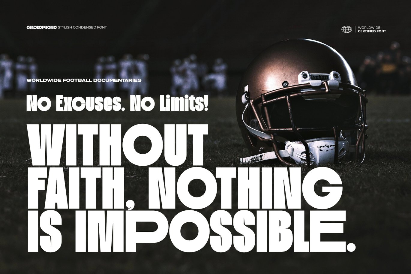 时尚品牌杂志海报标题服装设计无衬线英文字体安装包 Quadrophonic – Stylish Condensed Font 设计素材 sucaiwan.com