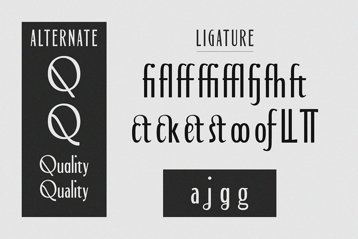 现代品牌海报徽标设计无衬线英文字体安装包 Bourned – Unique Display Sans 设计素材 sucaiwan.com