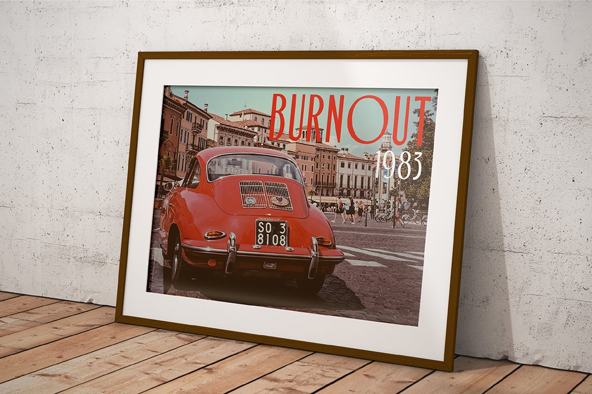 现代品牌海报徽标设计无衬线英文字体安装包 Bourned – Unique Display Sans 设计素材 sucaiwan.com