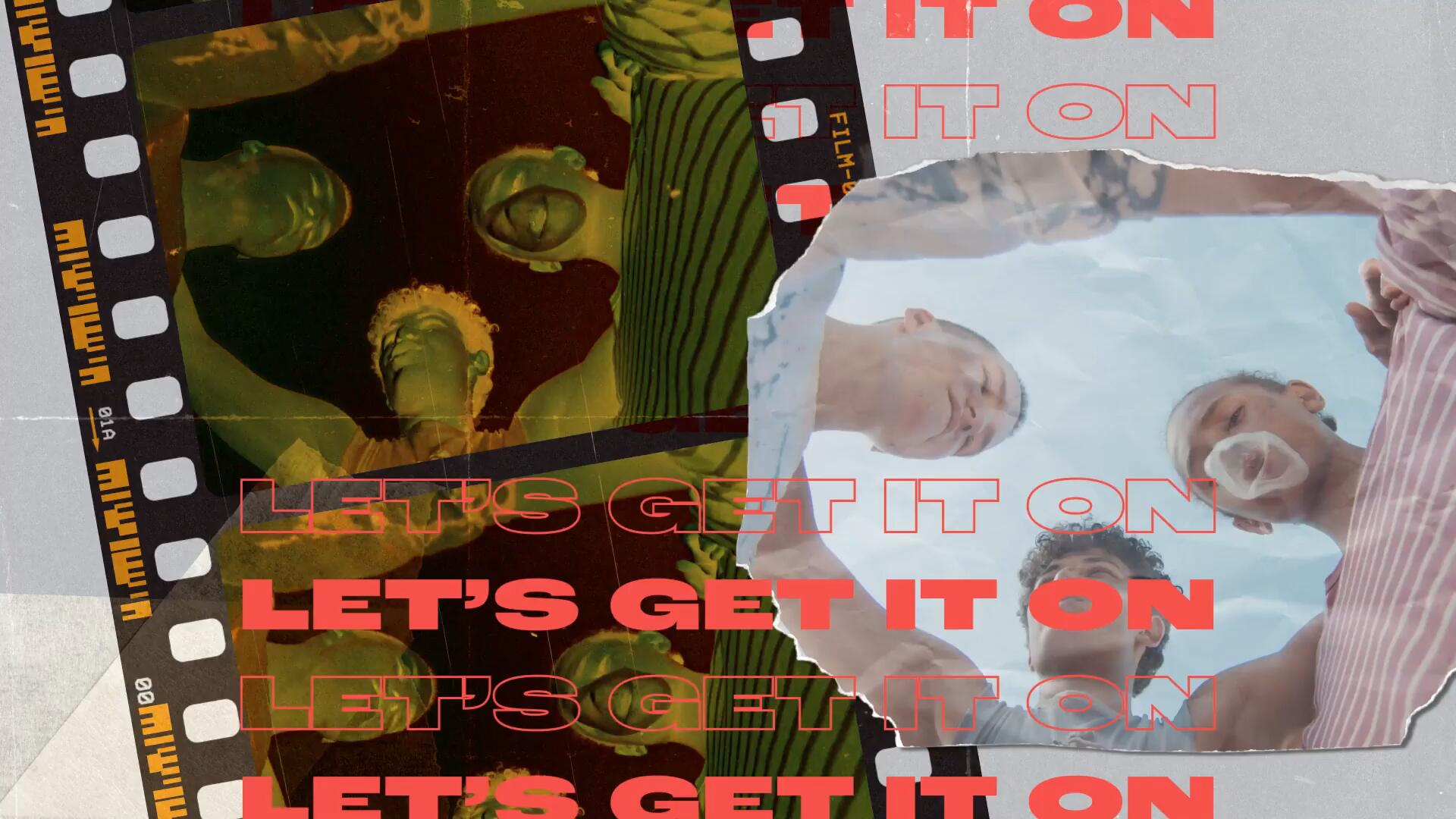 PR模板：复古垃圾摇滚撕纸拼贴纸张打孔转场过渡VLOG片头动画模板 , sucaiwan.com