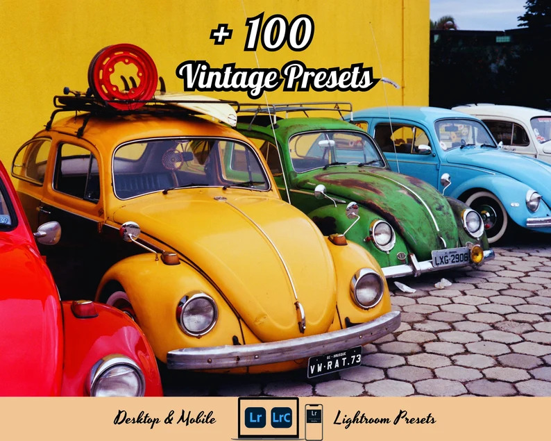 100+ Vintage Lightroom Presets Bundle 插件预设 第1张-素材湾丨精选海外优质设计素材资源 100+ Vintage Lightroom Presets Bundle 插件预设 sucaiwan.com