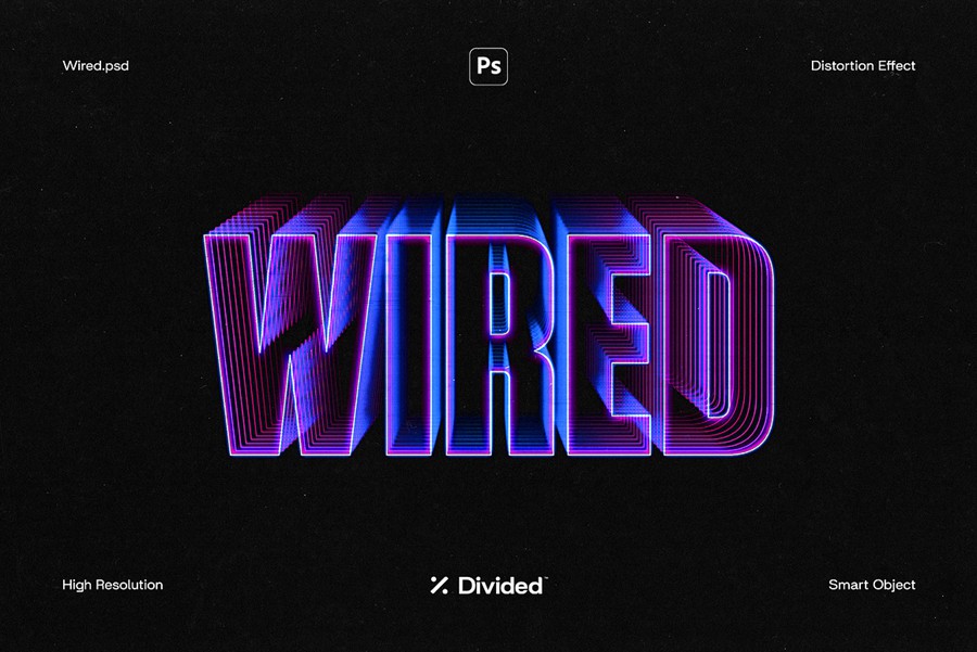 Wired Text Distortion 插件预设 sucaiwan.com