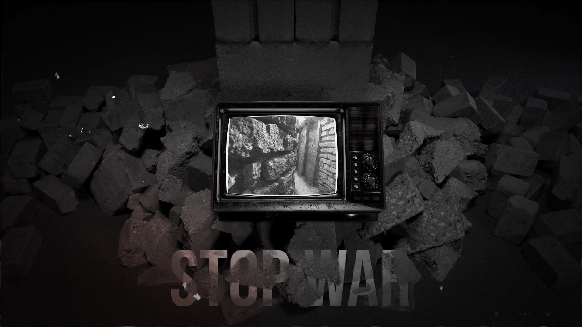 AE模板：沉重战争警示历史类频道栏目包装开场片头 , sucaiwan.com