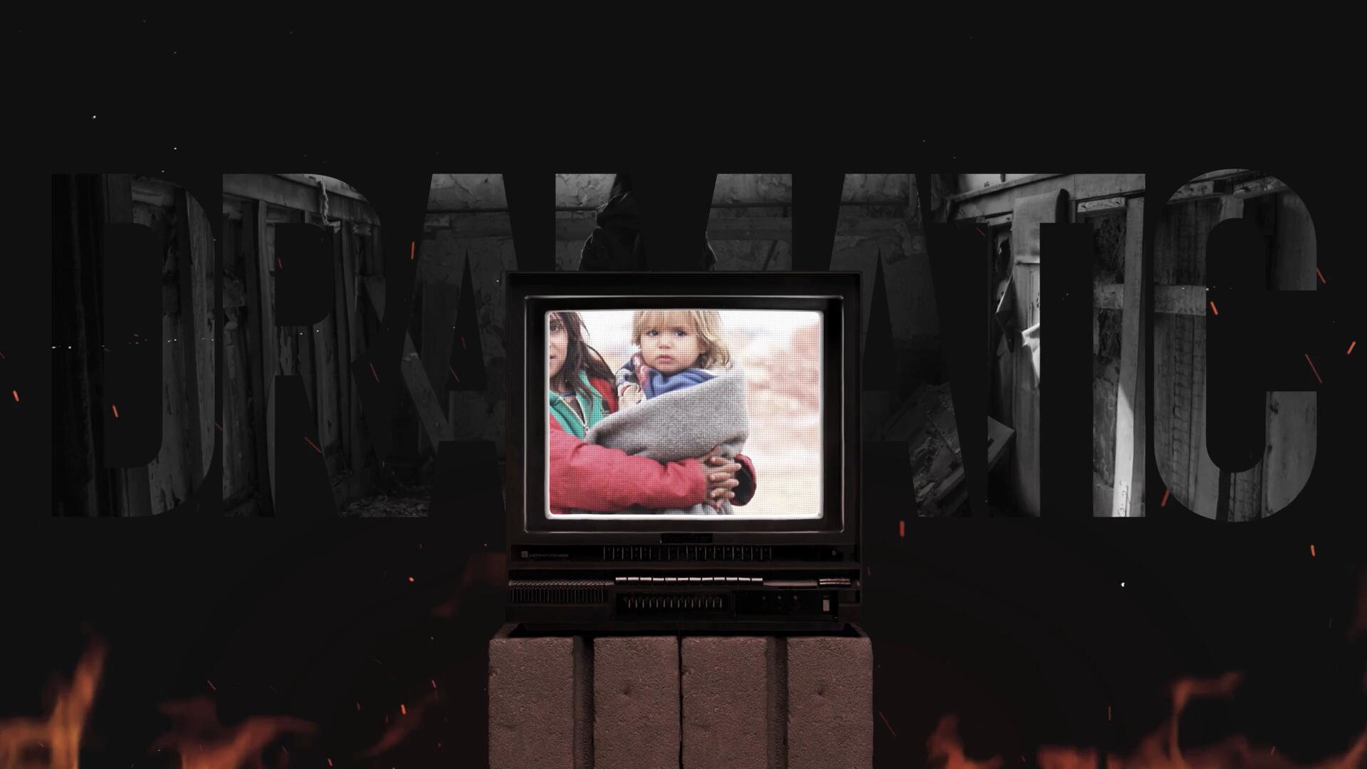 AE模板：沉重战争警示历史类频道栏目包装开场片头 , sucaiwan.com