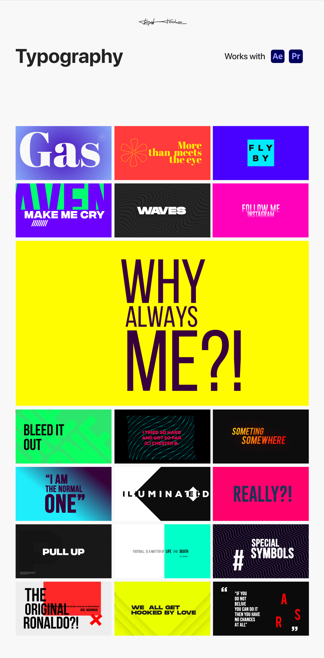 AE插件:4000+超级时尚简约失真动力学海报运动文字排版标题动画预设包 Text Tools – Most Versatile Titles Pack , 第3张-素材湾丨精选海外优质设计素材资源 AE插件:4000+超级时尚简约失真动力学海报运动文字排版标题动画预设包 Text Tools – Most Versatile Titles Pack , sucaiwan.com