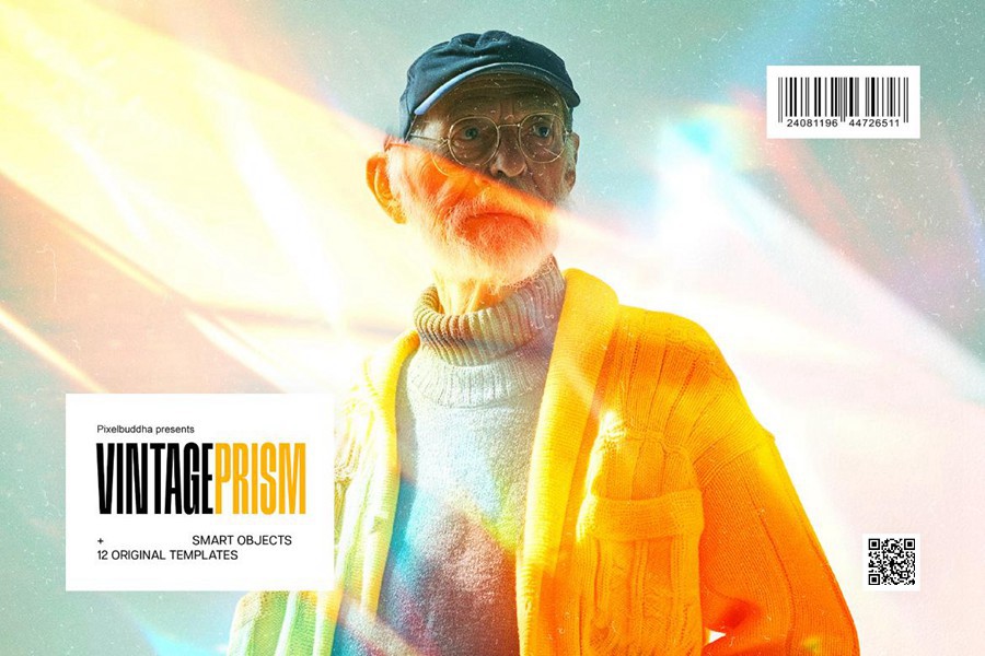 12款复古漏光棱镜反射照片海报邀请函设计PSD分层源文件模板素材 Retro Prism Photo Effects Collection 插件预设 第1张-素材湾丨精选海外优质设计素材资源 12款复古漏光棱镜反射照片海报邀请函设计PSD分层源文件模板素材 Retro Prism Photo Effects Collection 插件预设 sucaiwan.com