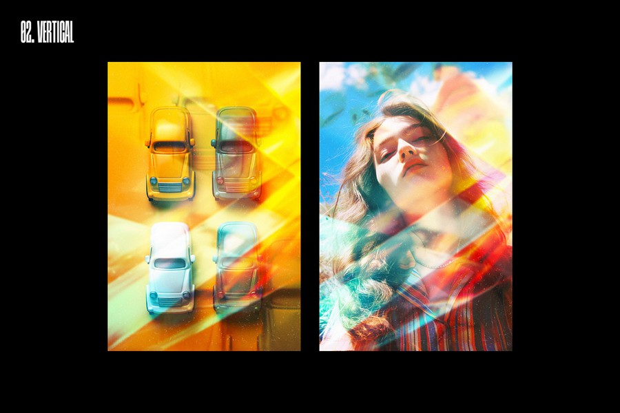 12款复古漏光棱镜反射照片海报邀请函设计PSD分层源文件模板素材 Retro Prism Photo Effects Collection 插件预设 第5张-素材湾丨精选海外优质设计素材资源 12款复古漏光棱镜反射照片海报邀请函设计PSD分层源文件模板素材 Retro Prism Photo Effects Collection 插件预设 sucaiwan.com