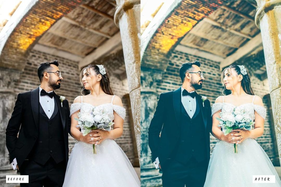 12组复古怀旧电影博主婚礼摄影照片调色Lightroom预设 12 Vintage wedding Lightroom Presets 插件预设 sucaiwan.com