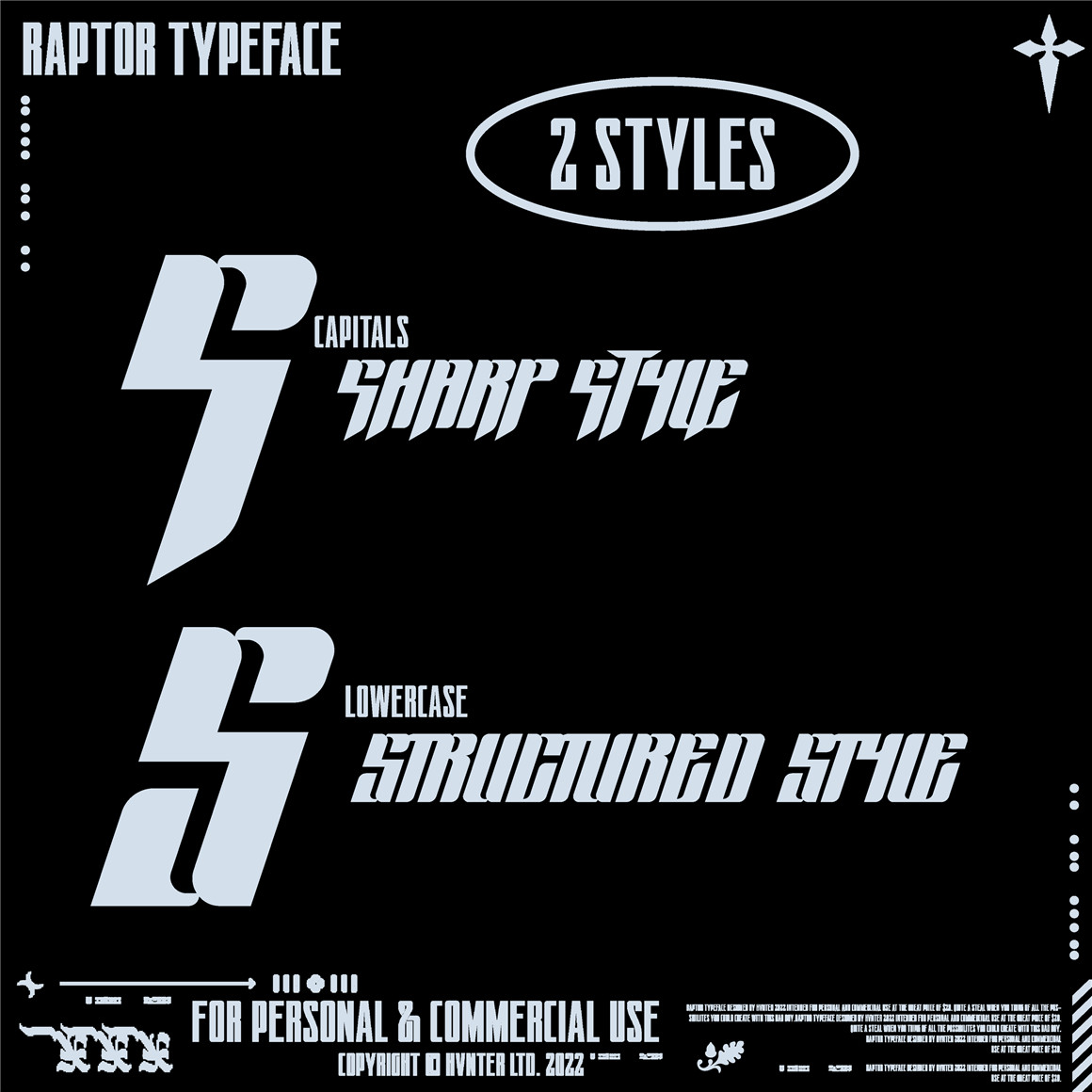 复古Y2K抽象艺术无衬线赛博科技西文装饰排版logo标题字体HVNTER – Raptor Typeface 设计素材 第2张-素材湾丨精选海外优质设计素材资源 复古Y2K抽象艺术无衬线赛博科技西文装饰排版logo标题字体HVNTER – Raptor Typeface 设计素材 sucaiwan.com