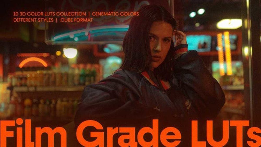 10款电影美学复古颗粒纹理模拟视频调色LUTs预设包 Film Grade LUTs 插件预设 sucaiwan.com