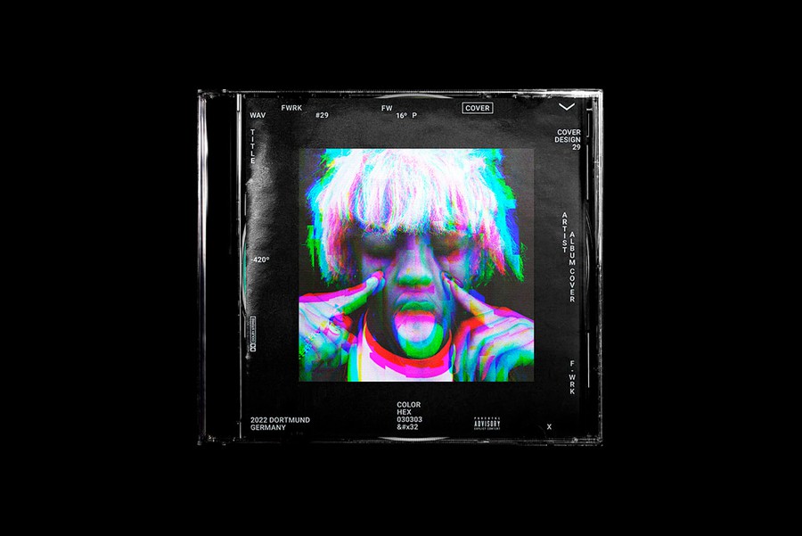 18款新潮故障错位视觉设计美学照片文字字体Ps特效滤镜插件样机模板 Classic Glitch Effects Collection 插件预设 sucaiwan.com