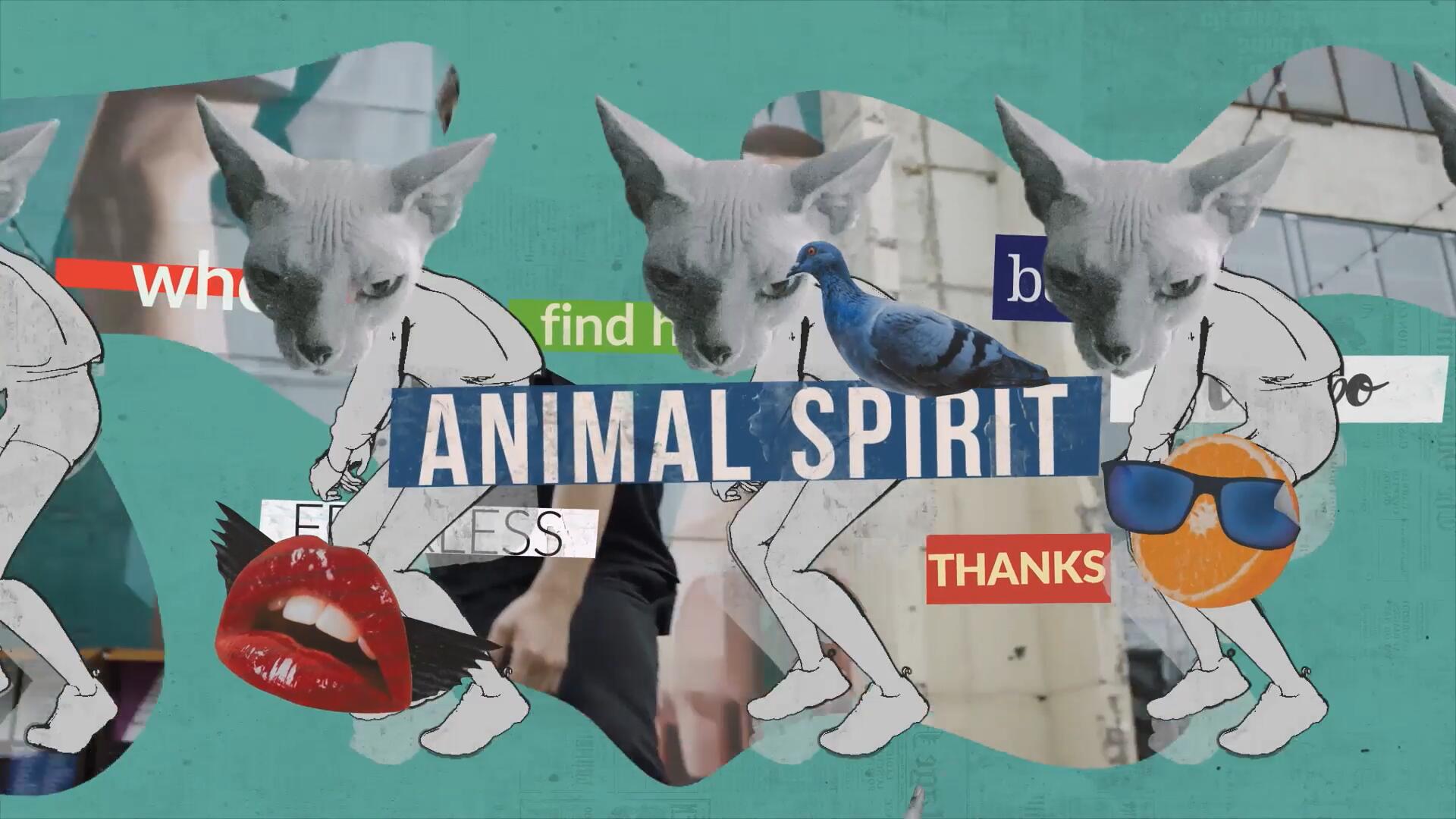 AE模板：复古波普风格拼贴艺术风格人物介绍定格动画开场片头 , sucaiwan.com