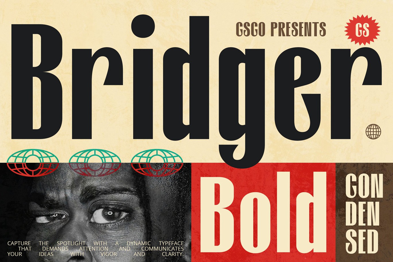 现代时尚品牌海报徽标设计无衬线英文字体安装包 CS Bridger – Bold Font 设计素材 第1张-素材湾丨精选海外优质设计素材资源 现代时尚品牌海报徽标设计无衬线英文字体安装包 CS Bridger – Bold Font 设计素材 sucaiwan.com