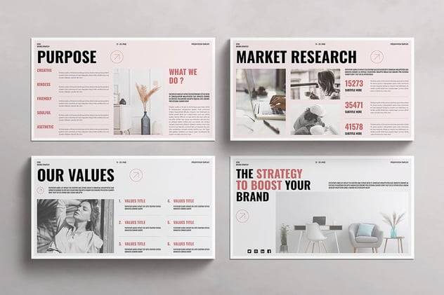 现代简约品牌营销策划提案简报设计ppt模版 Brand Strategy PowerPoint Presentation Template 幻灯图表 第2张-素材湾丨精选海外优质设计素材资源 现代简约品牌营销策划提案简报设计ppt模版 Brand Strategy PowerPoint Presentation Template 幻灯图表 sucaiwan.com