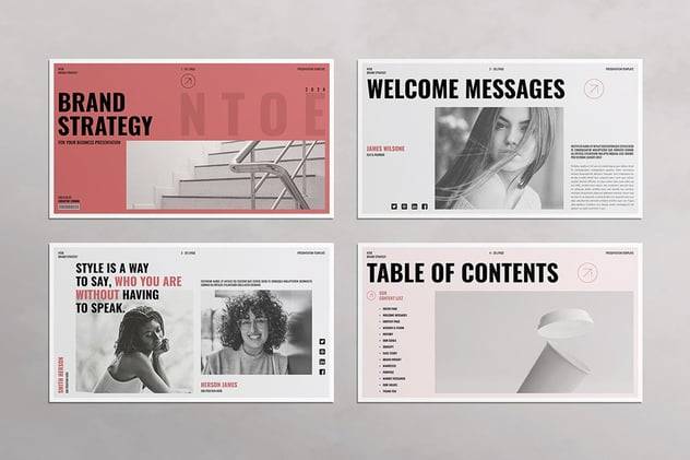 现代简约品牌营销策划提案简报设计ppt模版 Brand Strategy PowerPoint Presentation Template 幻灯图表 第4张-素材湾丨精选海外优质设计素材资源 现代简约品牌营销策划提案简报设计ppt模版 Brand Strategy PowerPoint Presentation Template 幻灯图表 sucaiwan.com