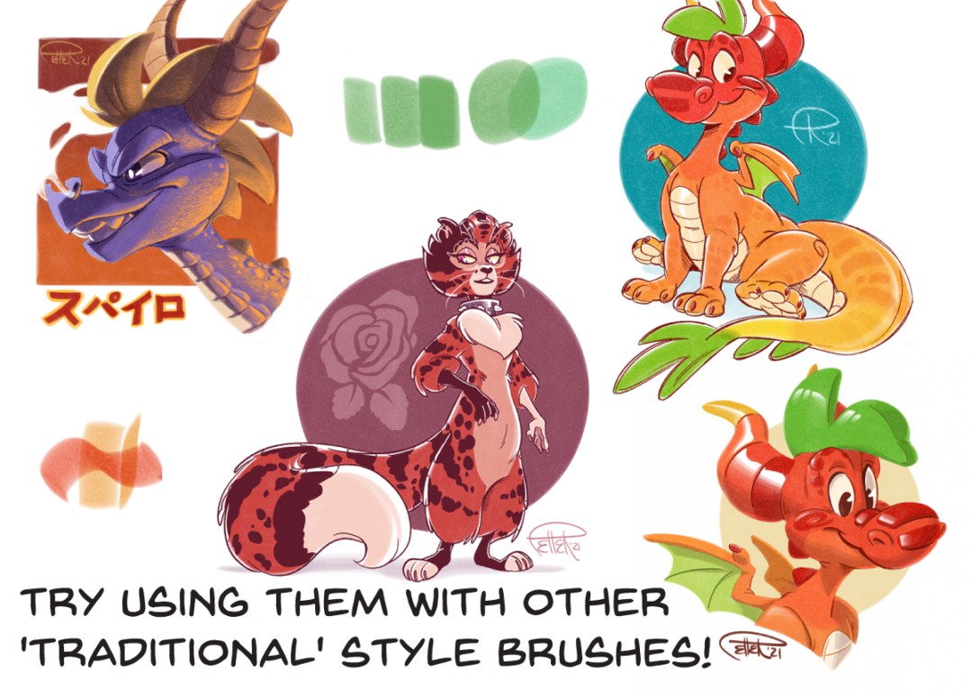 逼真马克笔线条数字艺术绘画procreate笔刷画笔素材 Sketch Markers for Procreate 笔刷资源 sucaiwan.com