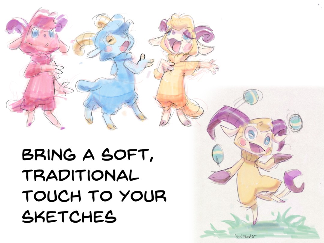 逼真马克笔线条数字艺术绘画procreate笔刷画笔素材 Sketch Markers for Procreate 笔刷资源 sucaiwan.com