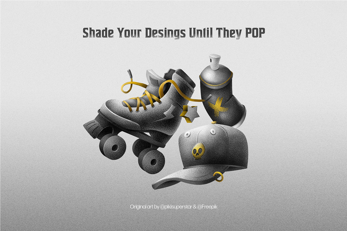 复古颗粒噪点谷砂砾纹理数字绘画procreate笔刷画笔设计素材 Grim Shader Procreate Brushes 笔刷资源 sucaiwan.com