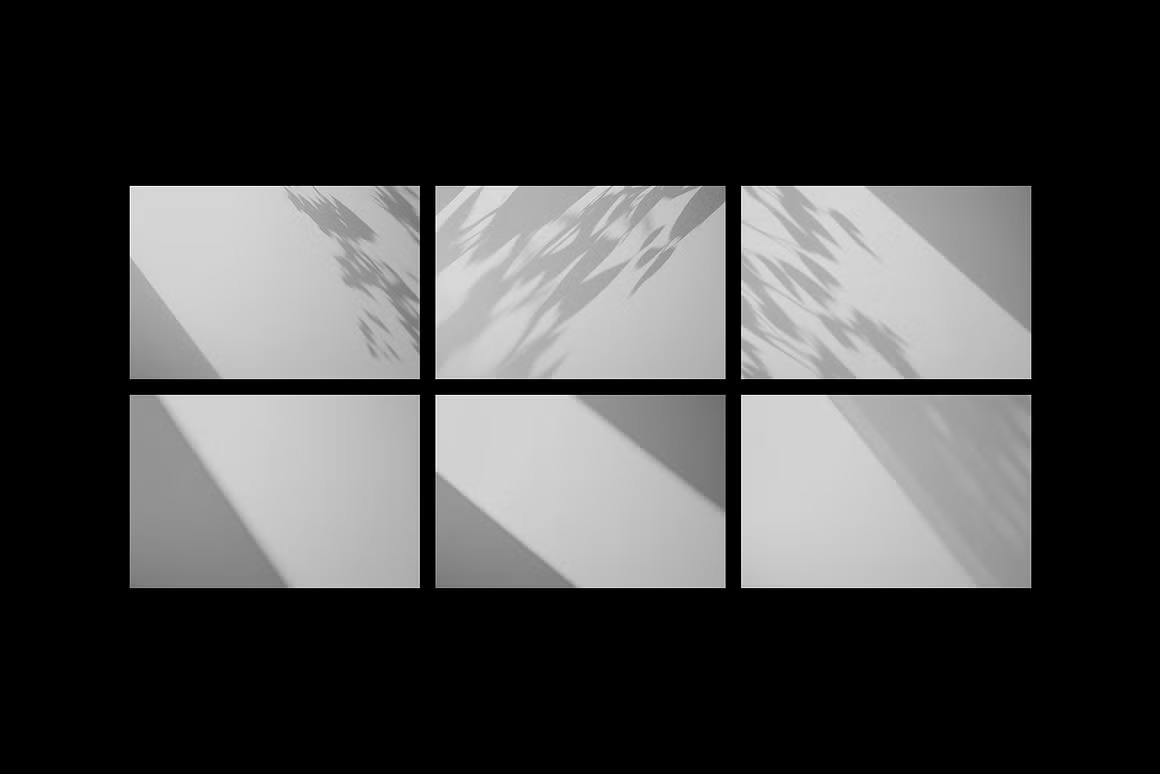 6款时尚电影音乐飞机票门票设计展示效果图Ps贴图样机模板素材 Event Ticket Mockups with Shadows 样机素材 sucaiwan.com