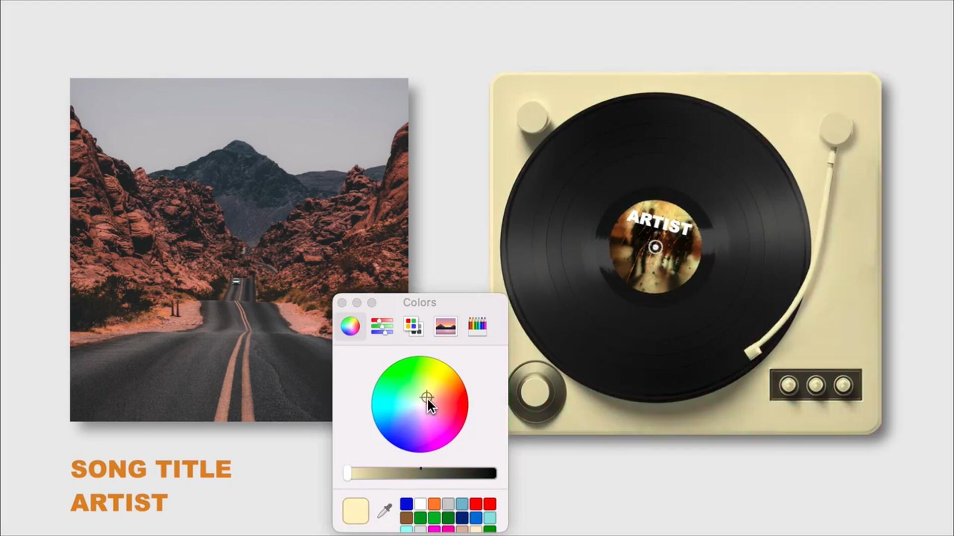FCPX插件：5个音乐频道黑胶唱片机横屏竖屏播放器动画效果插件 , sucaiwan.com
