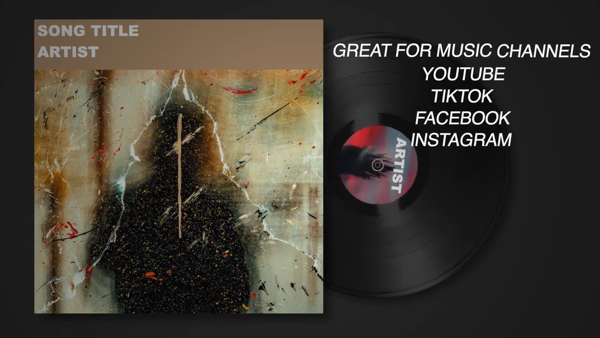 FCPX插件：5个音乐频道黑胶唱片机横屏竖屏播放器动画效果插件 , sucaiwan.com