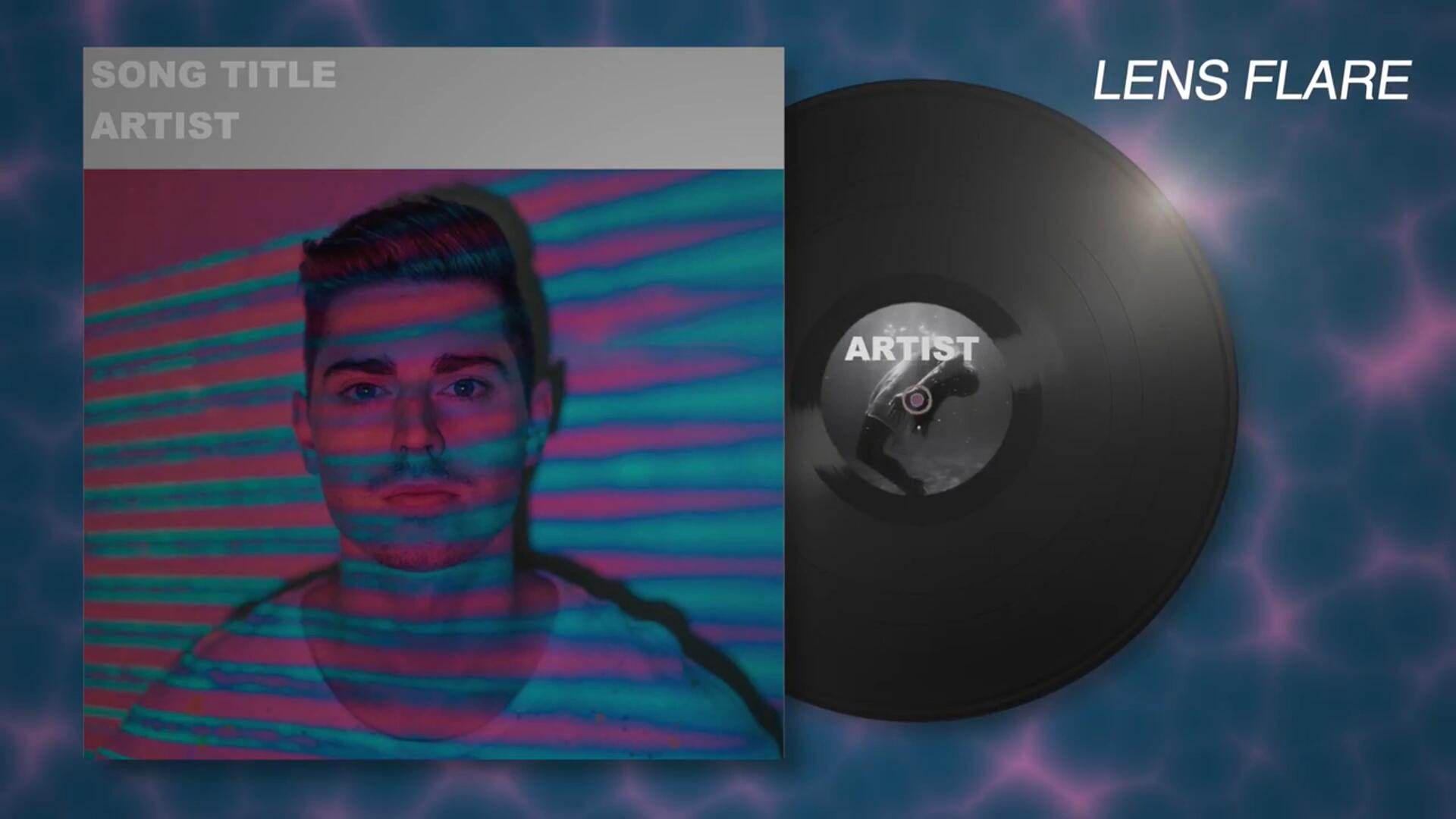 FCPX插件：5个音乐频道黑胶唱片机横屏竖屏播放器动画效果插件 , sucaiwan.com