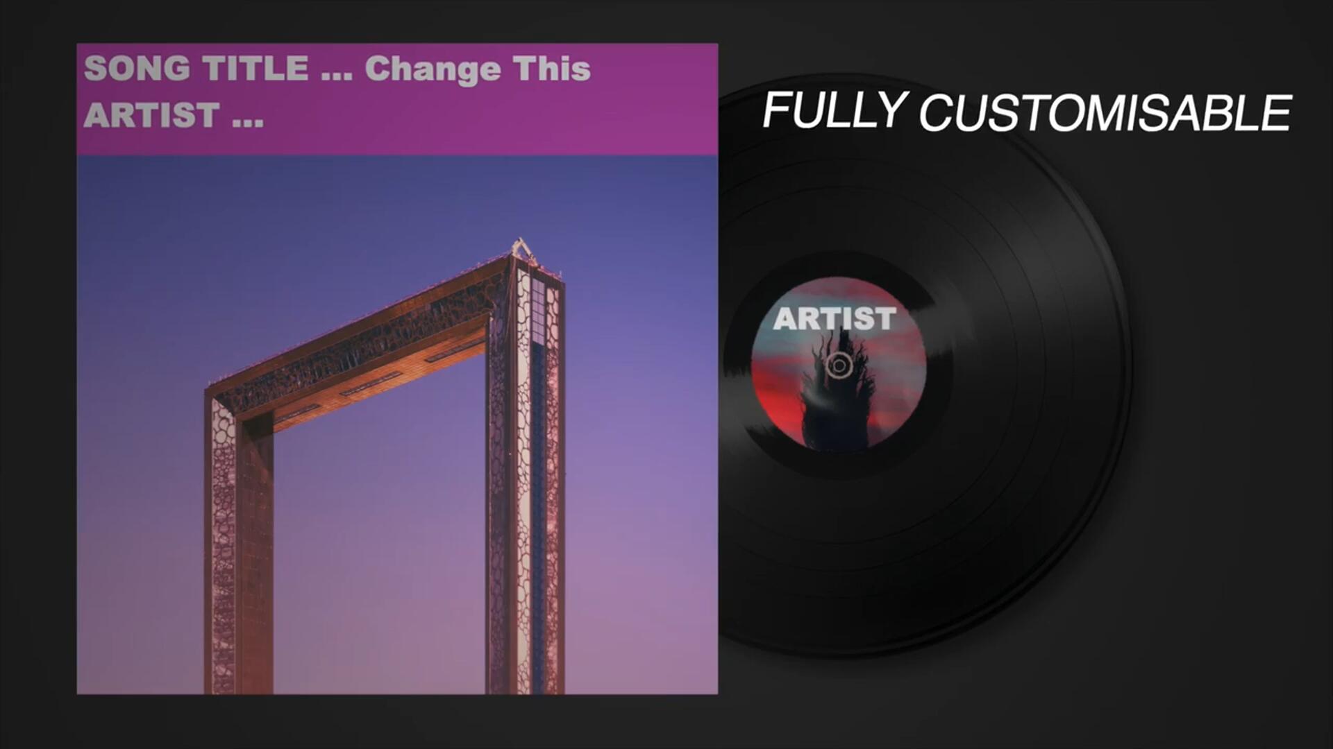 FCPX插件：5个音乐频道黑胶唱片机横屏竖屏播放器动画效果插件 , sucaiwan.com